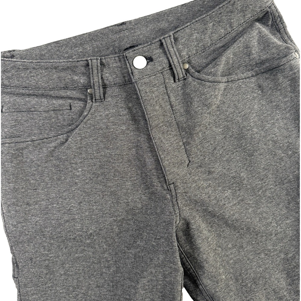 Lululemon ABC Slim Fit Pant Mens 28‎ Grey Melange Warpstreme Stretch Trousers